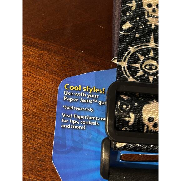 Paper Jamz (Jams) Guitar Strap - Series 1 Black With Skulls - Picture 4 of 9